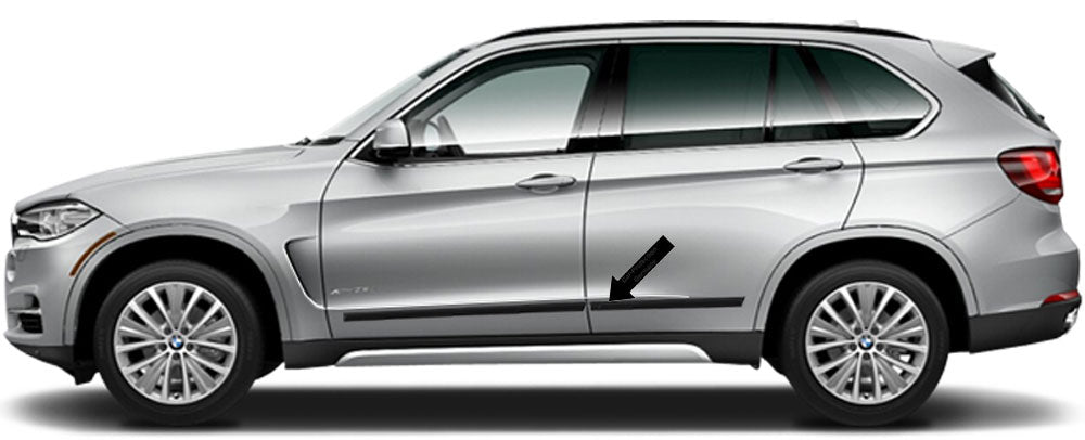 Seitenschutzleisten schwarz für BMW X5 Typ F15 SUV ab Baujahr 07.2013- F11 b