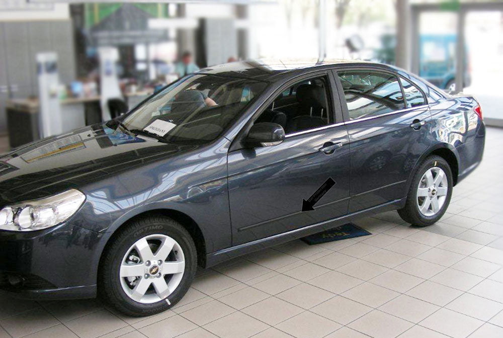 Seitenschutzleisten schwarz für Chevrolet Epica Limousine 01.2005-12.2011 F11 b