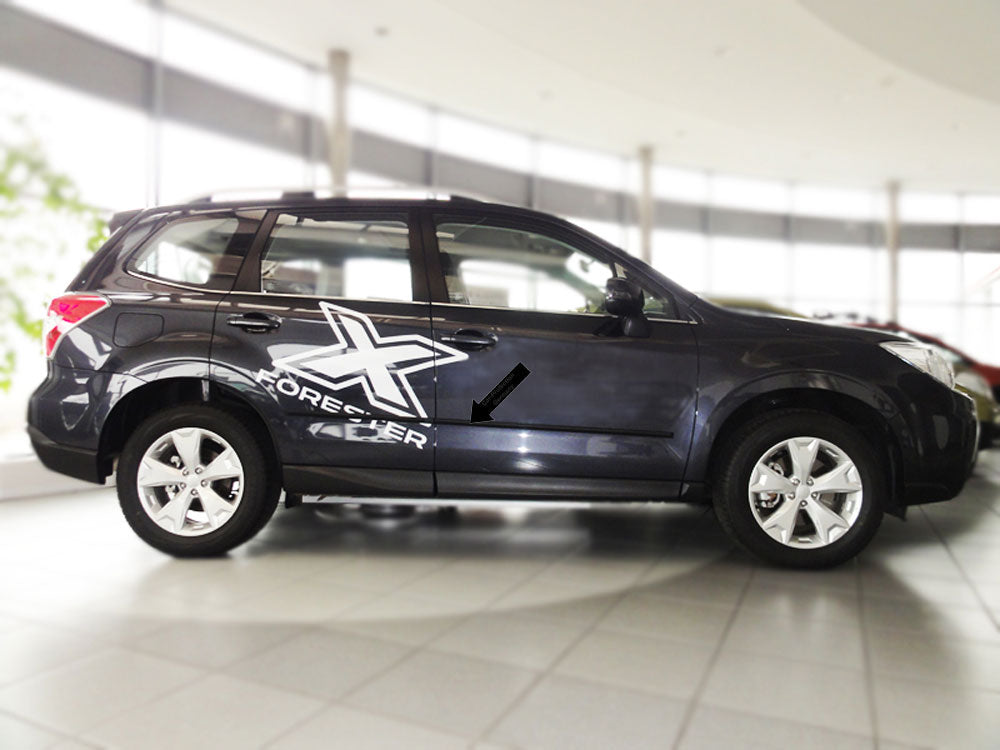 Seitenschutzleisten schwarz für Subaru Forester IV Typ SJ SUV ab 03.2013- F11 e