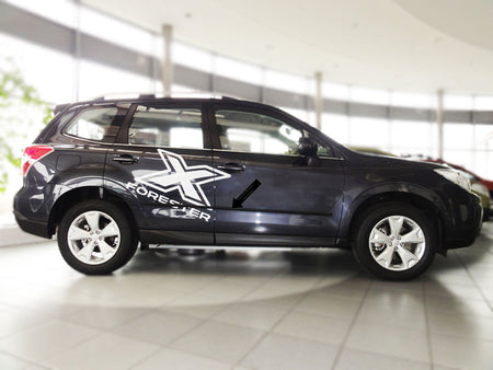 Seitenschutzleisten schwarz für Subaru Forester IV Typ SJ SUV ab 03.2013- F11 e