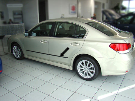 Seitenschutzleisten schwarz für Subaru Legacy V Limousine und Kombi ab 2009- F11 b