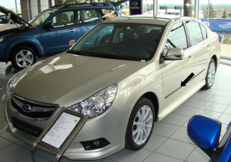 Seitenschutzleisten schwarz für Subaru Legacy V Limousine und Kombi ab 2009- F11 d