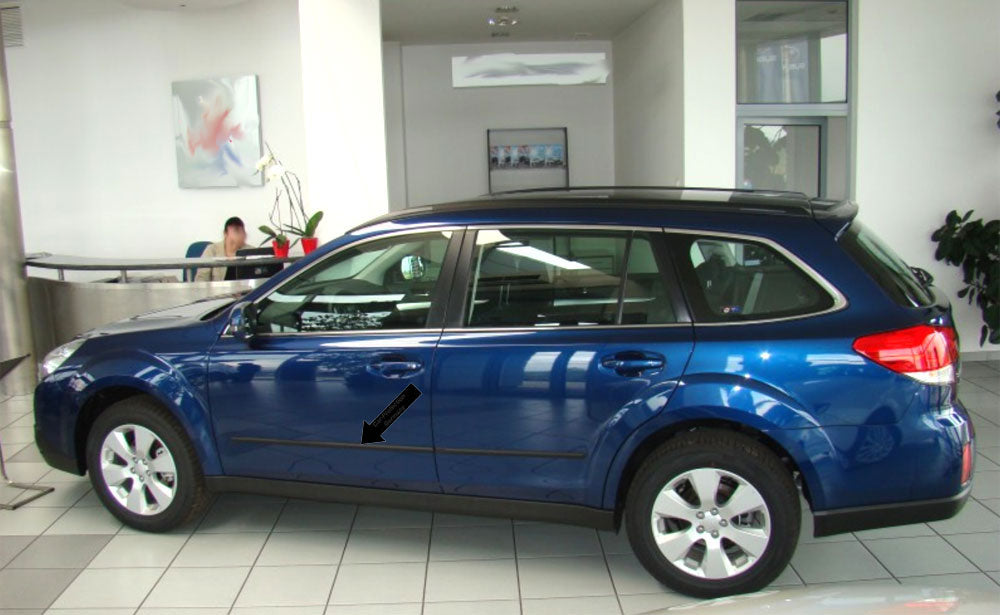 Seitenschutzleisten schwarz für Subaru Outback IV BR Kombi ab Bj. 09.2009- F11 d