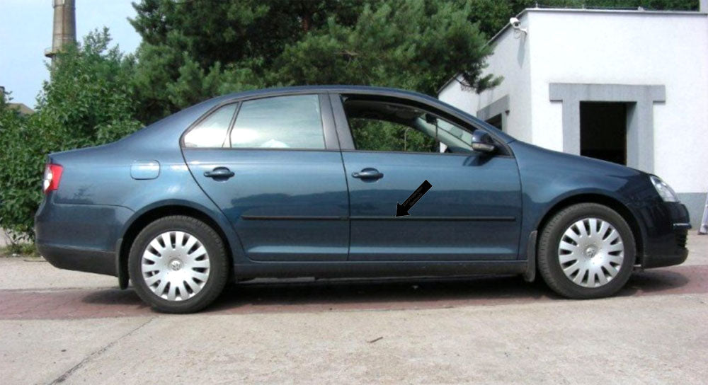 Seitenschutzleisten schwarz für Volkswagen VW Jetta III Bj. 08.2005-10.2010 F11 d