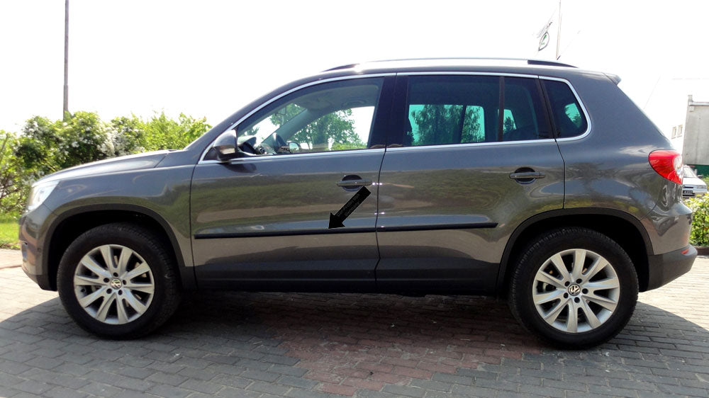 Seitenschutzleisten schwarz für Volkswagen VW Tiguan ab facelift 07.2011- F11 d