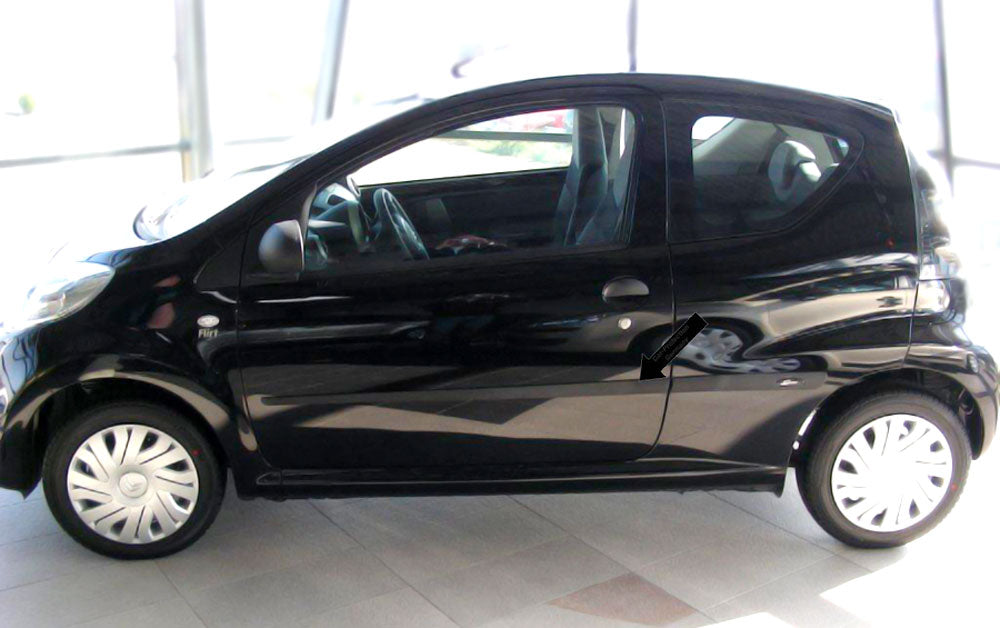 Seitenschutzleisten schwarz für Citroen C1 3-Türer vor facelift 06.05-12.11 F13 d