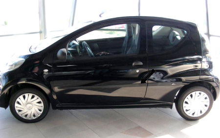 Seitenschutzleisten schwarz für Citroen C1 3-Türer vor facelift 06.05-12.11 F13 d