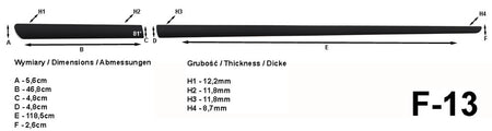 Seitenschutzleisten schwarz für Toyota Yaris II Schrägheck 3-Türer 2005-2011 F13 c
