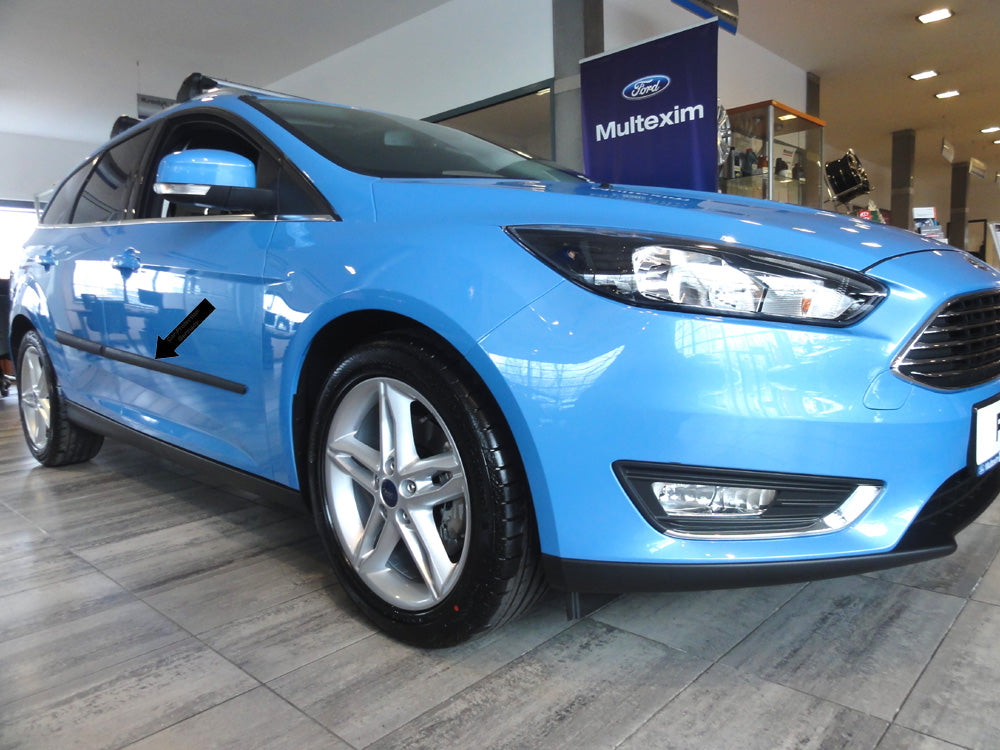 Seitenschutzleisten schwarz für Ford Focus III 5-Türer ab facelift 02.2014- F14 b