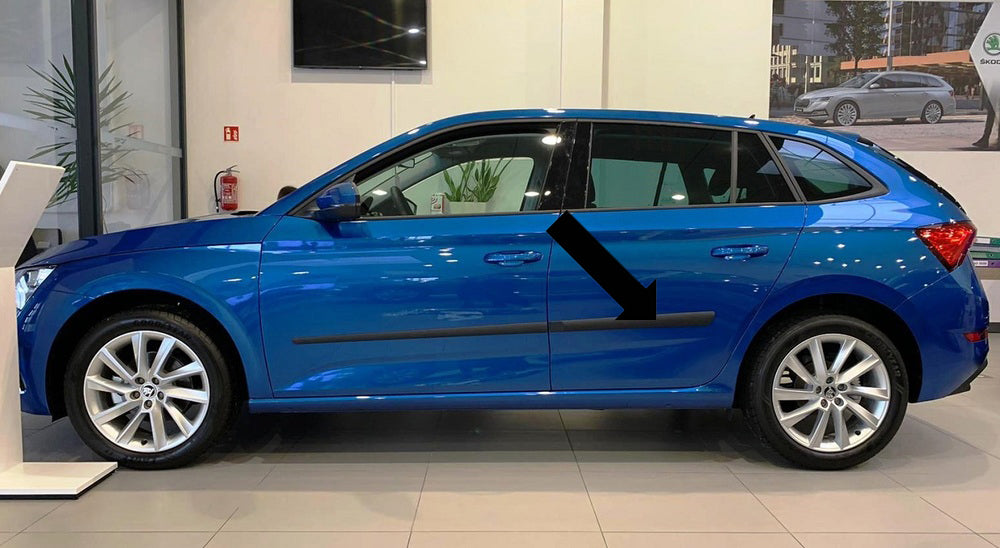 Seitenschutzleisten schwarz für Skoda Scala ab Baujahr 05.2019- F14f