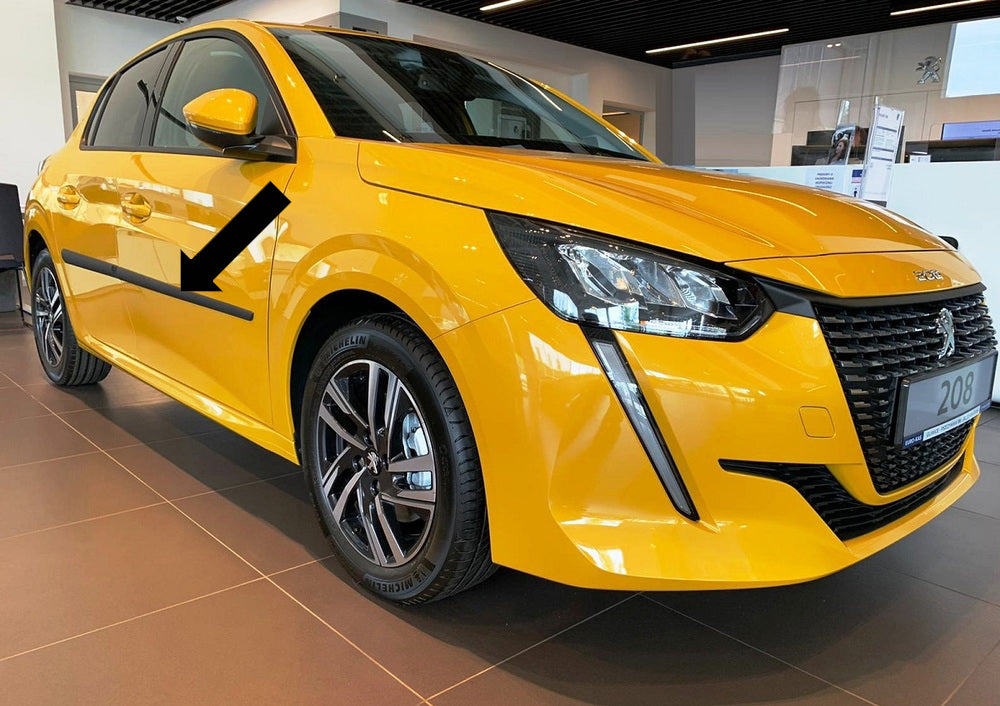 Seitenschutzleisten schwarz für Peugeot 208 II auch e-208 ab 6.2019- F14 3700014 b