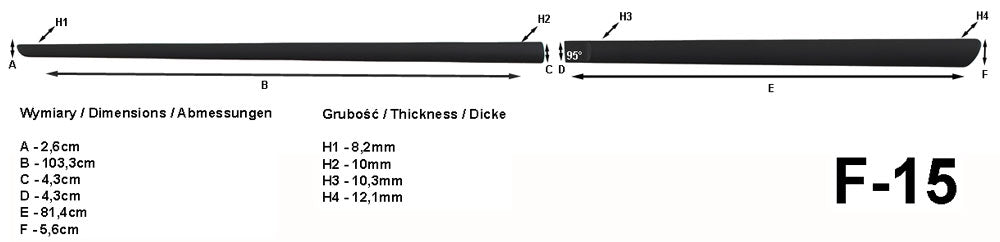 Seitenschutzleisten schwarz für BMW 5er E60 Limousine 4-Türer 7.2003-3.2010 F15 c