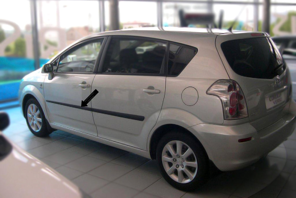 Seitenschutzleisten schwarz für Toyota Corolla Verso Bauj. 04.2004-03.2009 F16 b