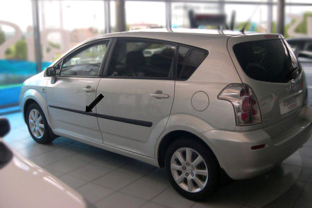 Seitenschutzleisten schwarz für Toyota Corolla Verso Bauj. 04.2004-03.2009 F16 b