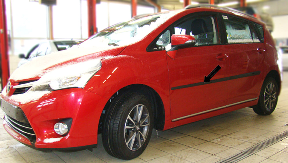 Seitenschutzleisten schwarz für Toyota Verso Van Kombi ab facelift 2013- F16 d