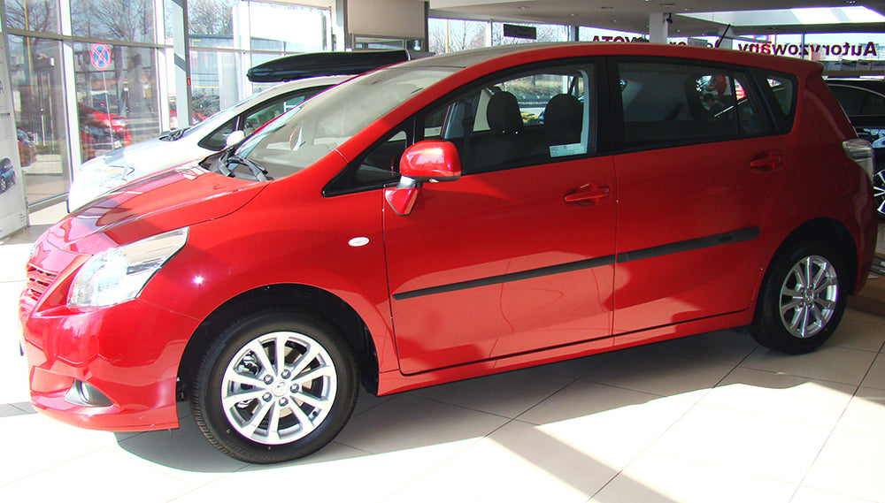 Seitenschutzleisten schwarz für Toyota Verso Van Kombi vor facelift 2009-13 F16 b