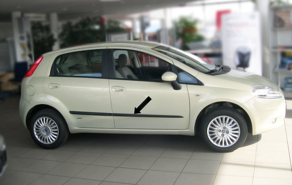 Seitenschutzleisten schwarz für Fiat Grande Punto III 199 5-Tür 06.06-12.12 F17 b