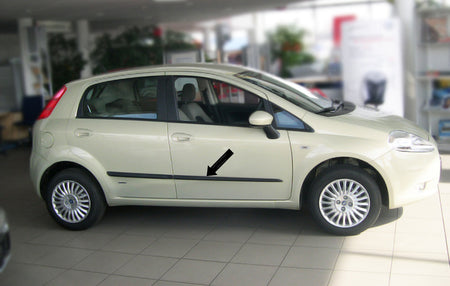 Seitenschutzleisten schwarz für Fiat Grande Punto III 199 5-Tür 06.06-12.12 F17 b