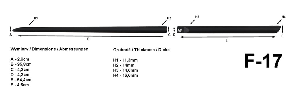 Seitenschutzleisten schwarz für Fiat Grande Punto III 199 5-Tür 06.06-12.12 F17 c
