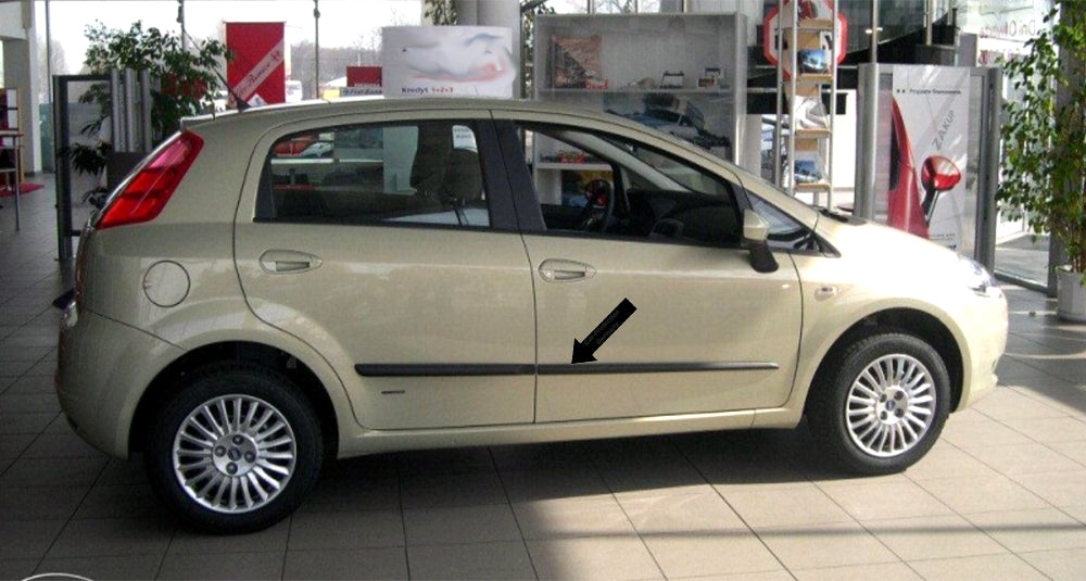 Seitenschutzleisten schwarz für Fiat Grande Punto III 199 5-Tür 06.06-12.12 F17 d