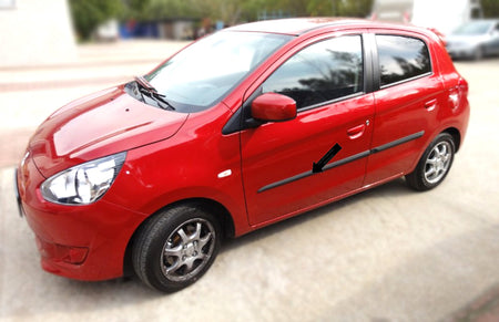 Seitenschutzleisten schwarz für Mitsubishi Space Star oder Mirage ab 2012- F17 b