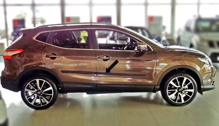 Seitenschutzleisten schwarz für Nissan Qashqai II 2. Generation ab 11.2013- F17 b