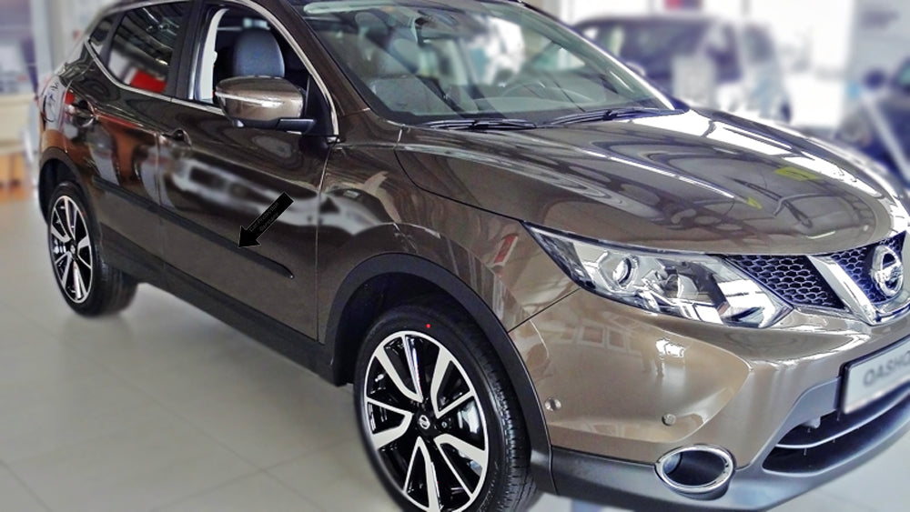 Seitenschutzleisten schwarz für Nissan Qashqai II 2. Generation ab 11.2013- F17 f