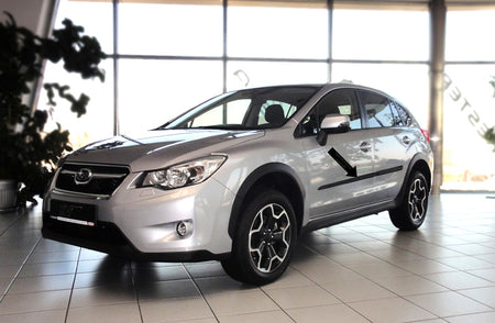 Seitenschutzleisten schwarz für Subaru XV SUV Kombi ab Baujahr 03.2012- F17 b