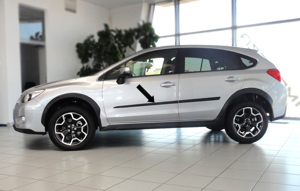 Seitenschutzleisten schwarz für Subaru XV SUV Kombi ab Baujahr 03.2012- F17 d