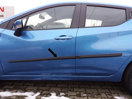 Seitenschutzleisten schwarz für Nissan Micra V K14 Schrägheck 5-Tür 12.2016- F17 b