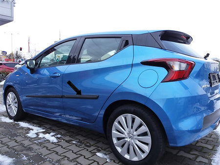 Seitenschutzleisten schwarz für Nissan Micra V K14 Schrägheck 5-Tür 12.2016- F17 h