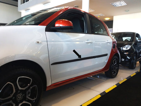 Seitenschutzleisten schwarz für Smart ForFour II W453 Schrägheck W 453 2014- F17 b