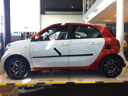 Seitenschutzleisten schwarz für Smart ForFour II W453 Schrägheck W 453 2014- F17 e