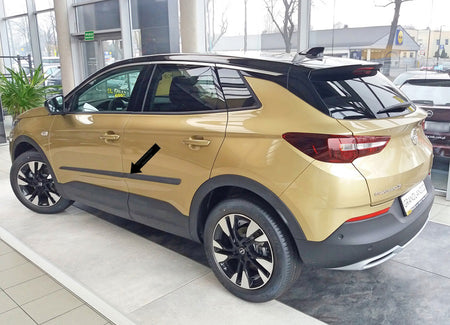Seitenschutzleisten schwarz für Opel Grandland X SUV Kombi ab Bj. 06.2017- F17 d