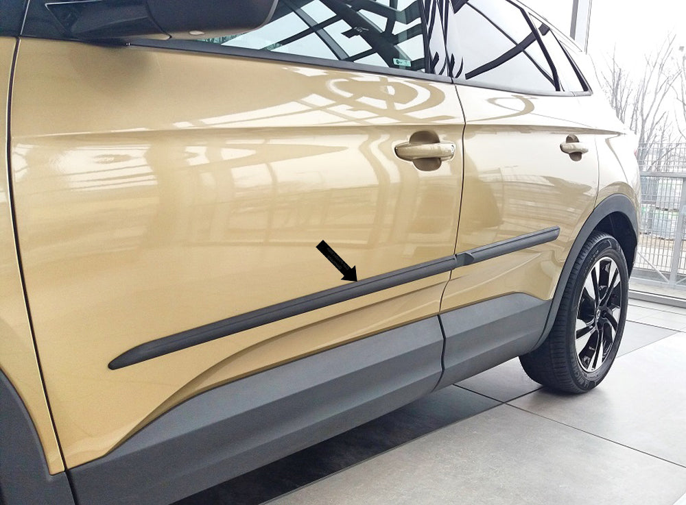 Seitenschutzleisten schwarz für Opel Grandland X SUV Kombi ab Bj. 06.2017- F17 e