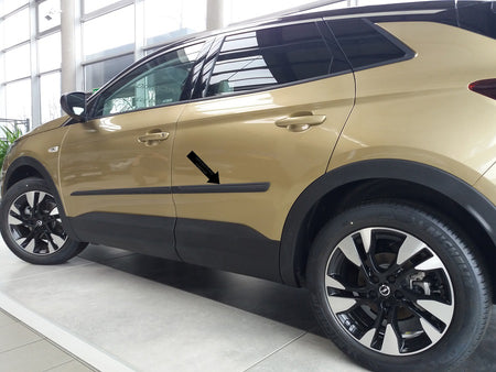 Seitenschutzleisten schwarz für Opel Grandland X SUV Kombi ab Bj. 06.2017- F17 f