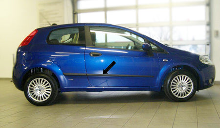 Seitenschutzleisten schwarz für Fiat Grande Punto III 199 3-Tür 06.06-12.12 F18 b