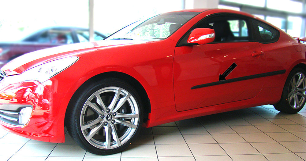 Seitenschutzleisten schwarz für Hyundai Genesis Coupé Coupe ab Baujahr 2008- F18 b