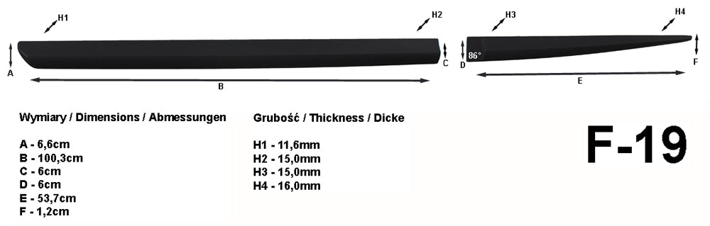 Seitenschutzleisten schwarz für Hyundai i30 I Schrägheck 5-Türer 2007-2011 F19 c