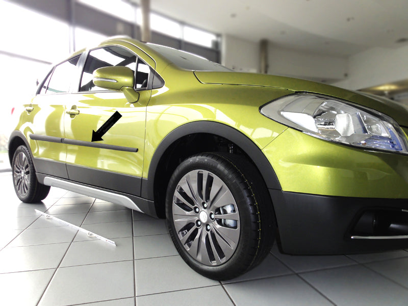 Seitenschutzleisten schwarz für Suzuki SX4 II S-Cross Kombi ab 08.2013- F20 d