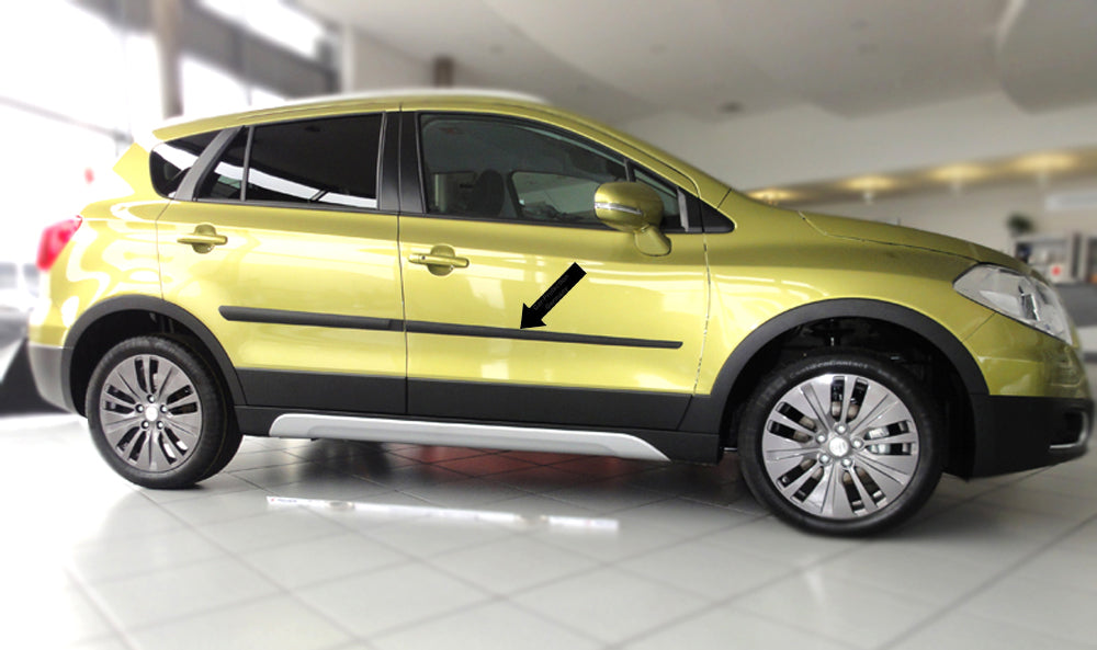 Seitenschutzleisten schwarz für Suzuki SX4 II S-Cross Kombi ab 08.2013- F20 e