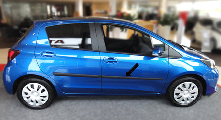 Seitenschutzleisten schwarz für Toyota Yaris III 5-Türer ab facelift 8.2014- F20 e