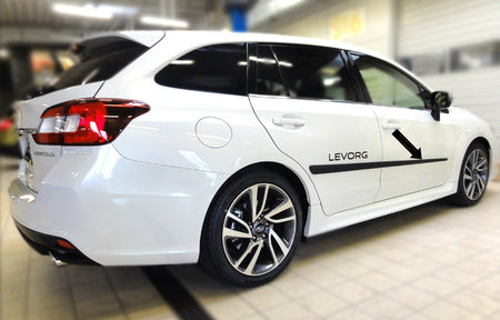 Seitenschutzleisten schwarz für Subaru Levorg Kombi ab Baujahr 03.2015- F20 b