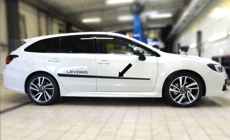 Seitenschutzleisten schwarz für Subaru Levorg Kombi ab Baujahr 03.2015- F20 e