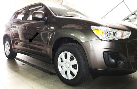 Seitenschutzleisten schwarz für Mitsubishi ASX SUV ab facelift Bj. 10.2012- F21 d