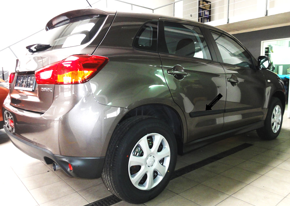 Seitenschutzleisten schwarz für Mitsubishi ASX SUV ab facelift Bj. 10.2012- F21 e