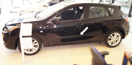 Seitenschutzleisten schwarz für Mazda 3 II Typ BL ab facelift 10.2011-8.2013 F22 b