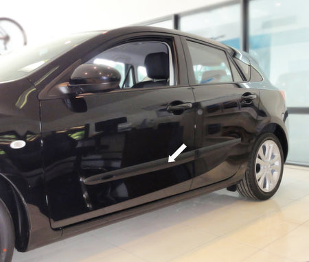 Seitenschutzleisten schwarz für Mazda 3 II Typ BL ab facelift 10.2011-8.2013 F22 d