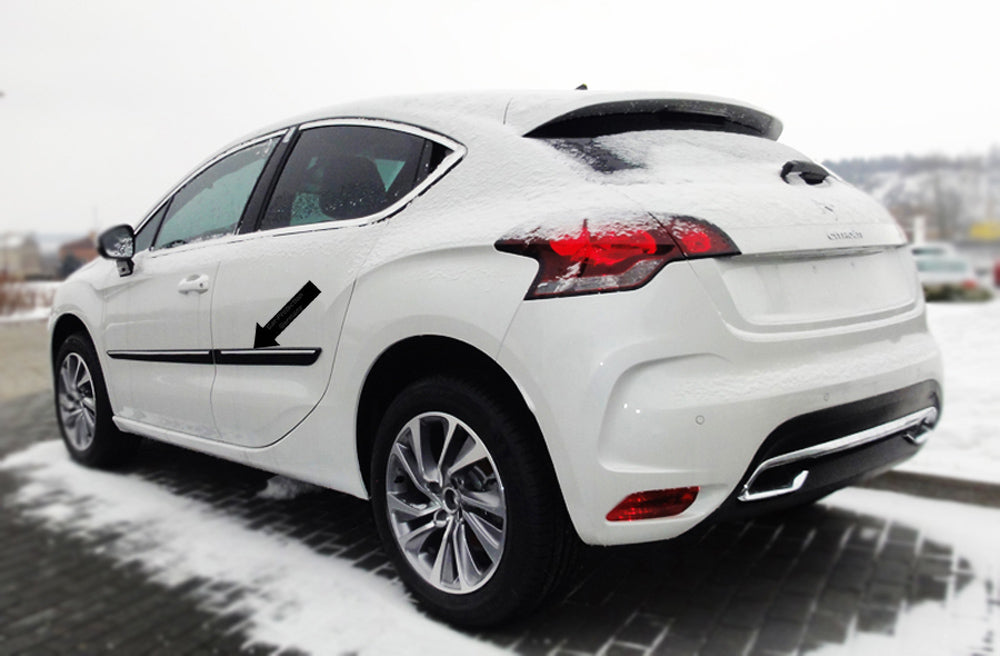 Seitenschutzleisten schwarz für Citroen DS4 Schrägheck Citroën DS 4 ab 2011- F23 b