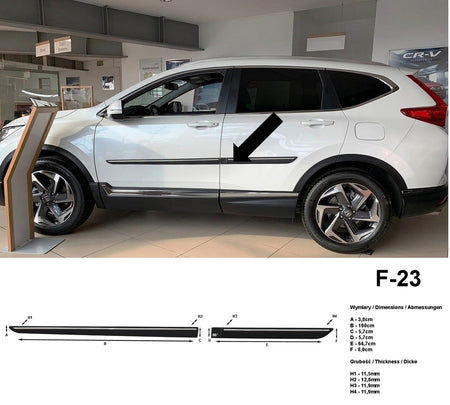 Seitenschutzleisten schwarz für Honda CRV V SUV ab Baujahr 10.2019- F23 a